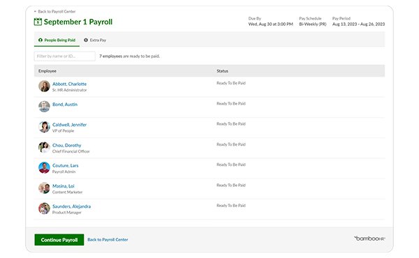 Bamboo HR Payroll Software