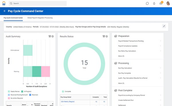 Workday Payroll Software